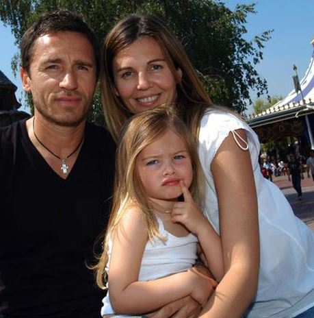 Thylane Blondeau old image with her mom and dad