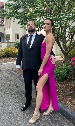 Trevor Strnad with his girlfriend