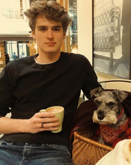 Vandervaart with his pet dog Ella