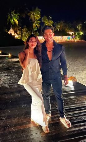 Vikas Parashar with Sonarika Bhadoria