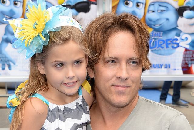 Young Dannielynn with her dad Larry Birkhead