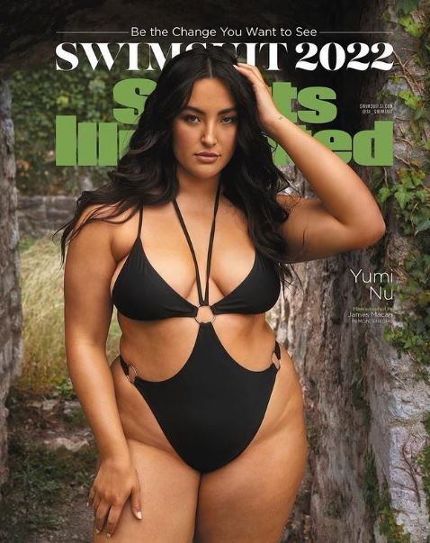 Yumi Nu on the cover page of Swimsuit Illustrated magazine