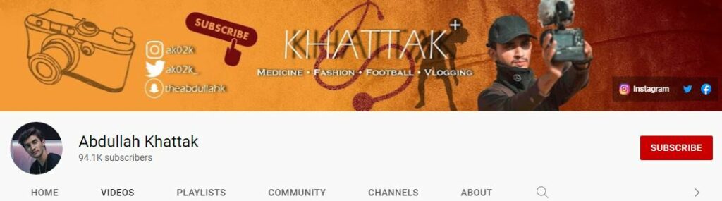 Abdullah Khattak Youtube Channel