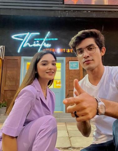 Abdullah and his friend Romaisa Khan