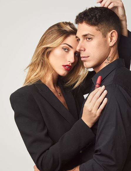 Alessia Rovegno with her boyfriend