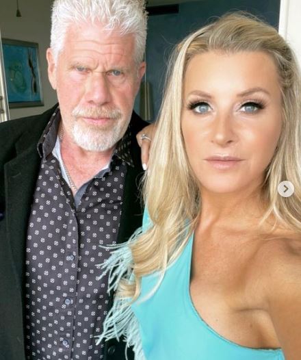 Allison with her husband Ron Perlman