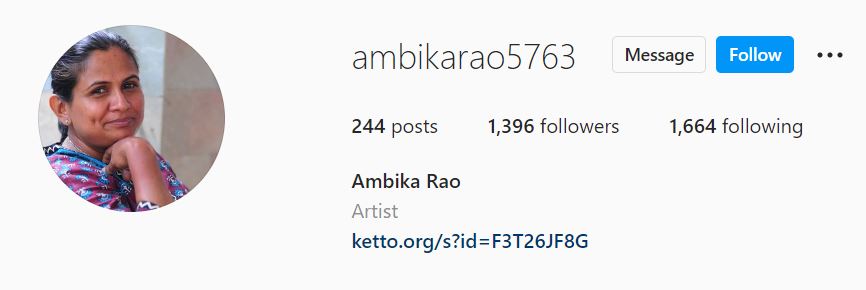 Ambika Rao IG handle