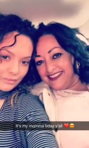 Andrea with her mother Sonia Figueroa