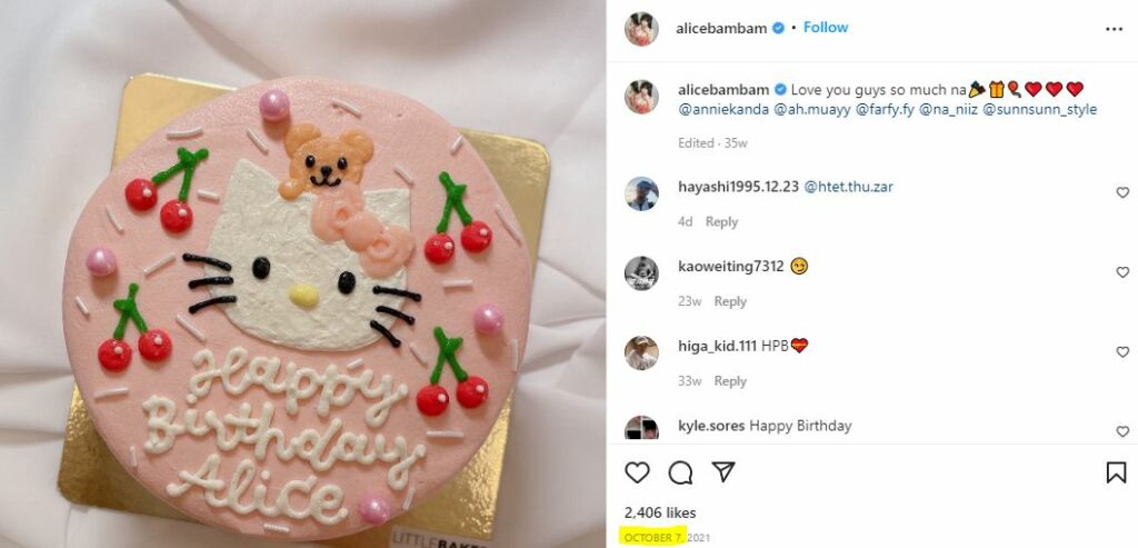 Arisara Karbdecho birthday