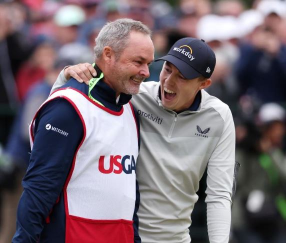 Billy Foster Caddy and Matt Fitzpatrick