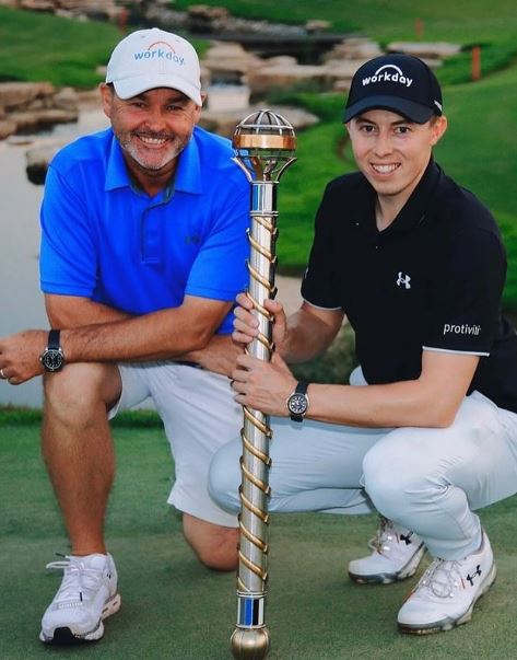 Billy is a caddie for Matt Fitzpatrick