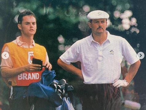 Billy is working as a golf caddie for a long-time
