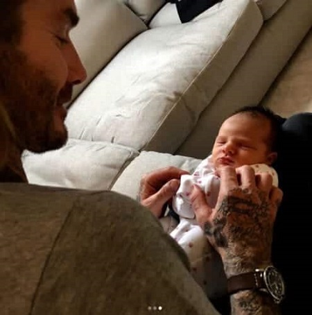 Birth picture of Harper Beckham