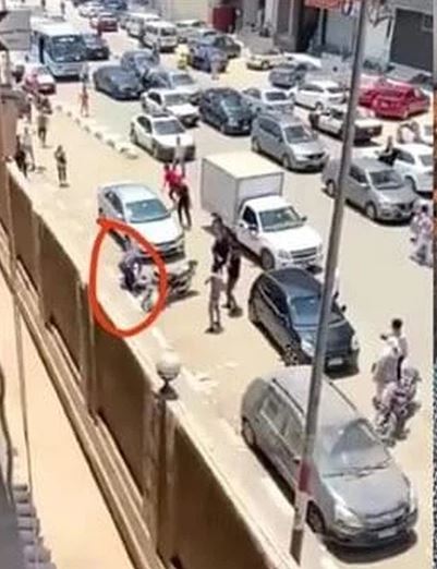 CCTV footage in which Mohamed Adel can be seen killing Naira Ashraf