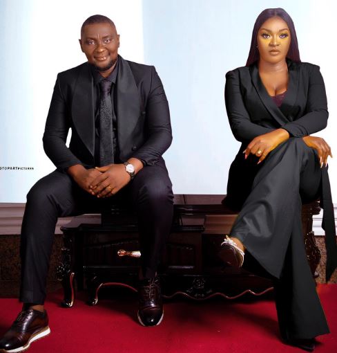 Chacha Eke and her husband Austin Ikechukwu Faani