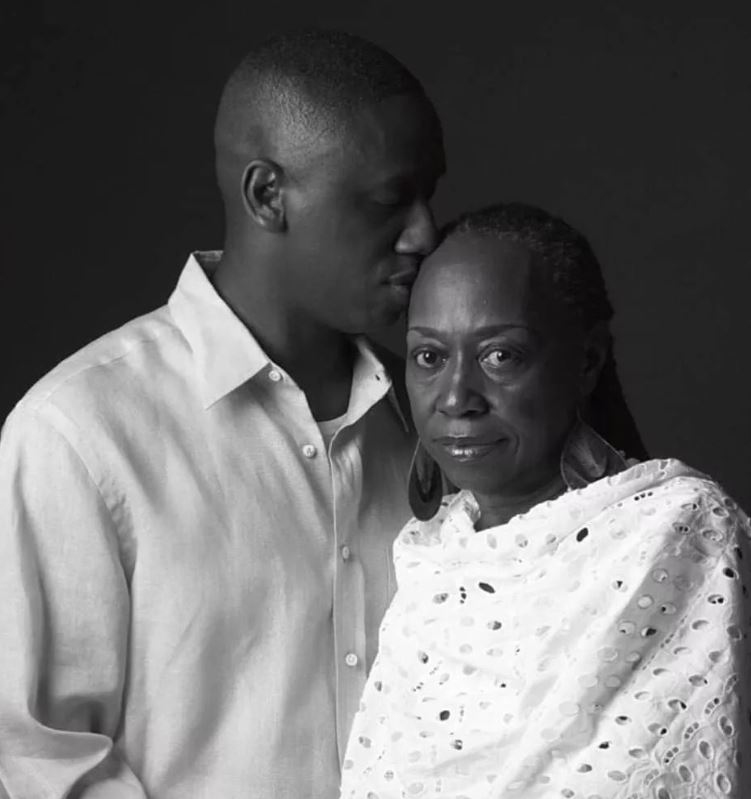 Chaka Zulu with his mother