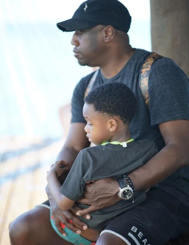 Chaka Zulu with his son