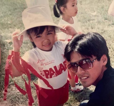 Childhood photo of Danica with her dad Vic Sotto