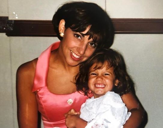 Childhood photo of Hayley with her mom Debbie Schmitz