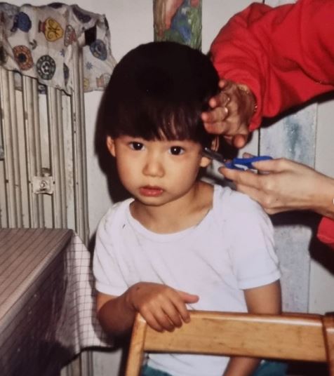 Childhood photo of Julien