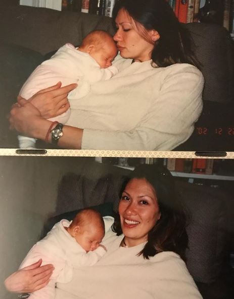 Childhood photo of Lola with her mom Pia Tung