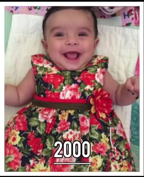 Childhood photo of Sassy Poonam