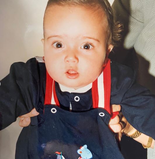 Childhood photo of Sergio Carrallo