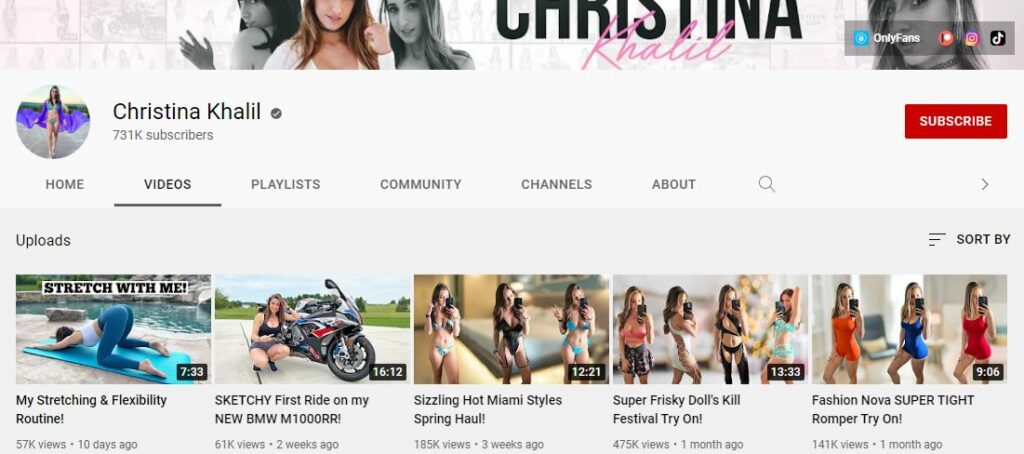 Christina Khalil Youtube Channel