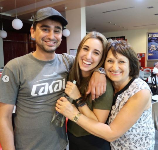 Christina with her mom Sveta Khalil and brother Kareem Khalil