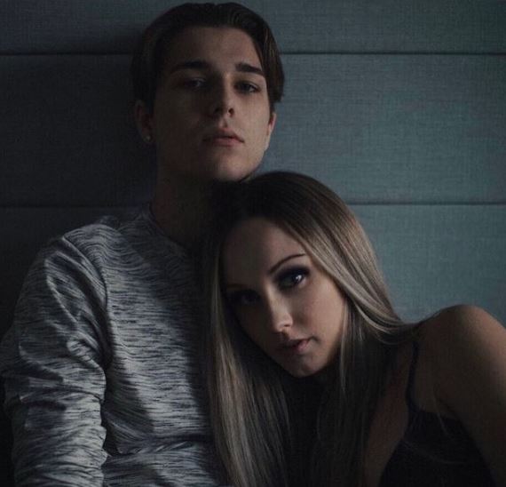 Dakota Taylor with his girlfriend