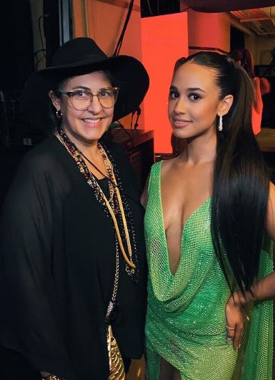 Emily Tosta with her mom