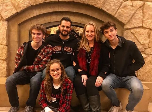 Gavin with his family