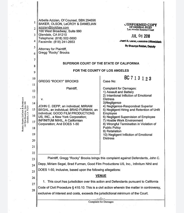Gregg Brooks lawsuit