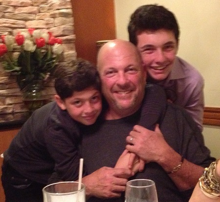 Gregg Brooks with his son
