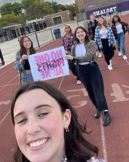 Gwen with her friends
