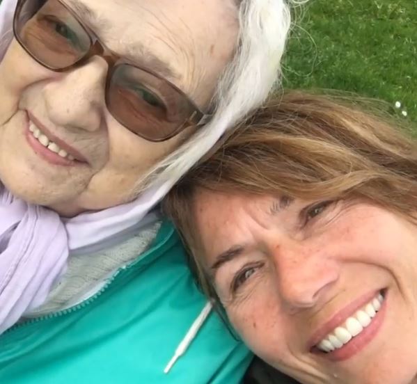 Hanne Jacobsen with her mother