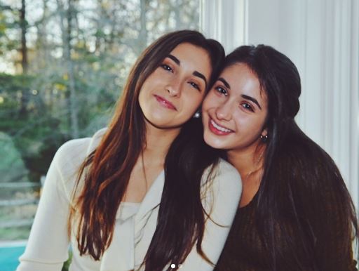 Isabel with her sister