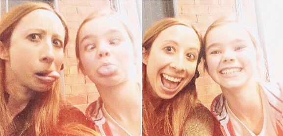 Isabella with her friend