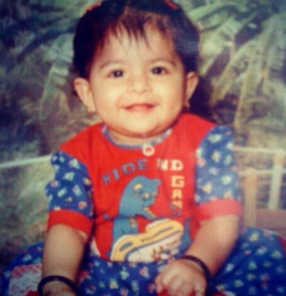 Iswarya Menon childhood image