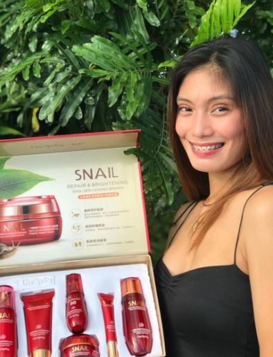 Ivy Lacsina promotes many products