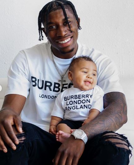 Jeff Gladney and his son Kingston Gee Gladney