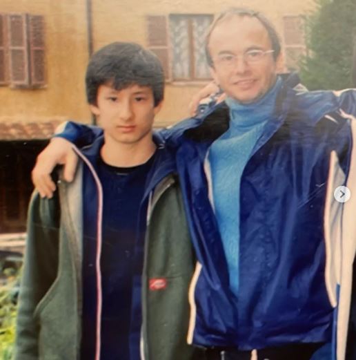 Julien with his dad
