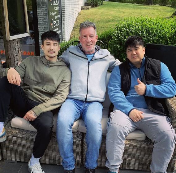 Julien with his friends