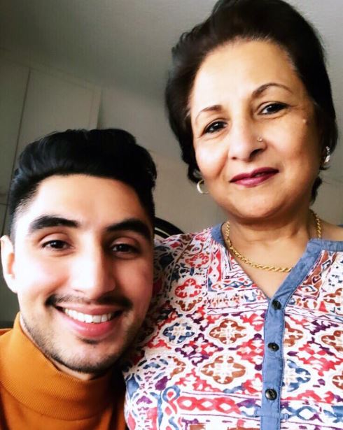 Kalyan and his mother