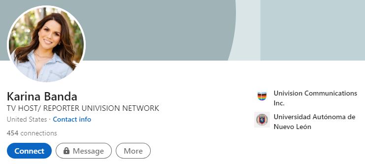 Karina Banda LinkedIn profile