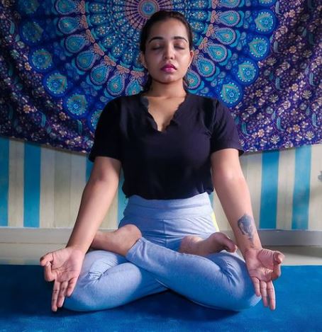 Kshama Bindu does yoga everyday