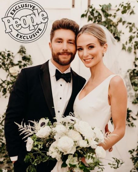 Lauren Bushnell and Chris Lane wedding photo