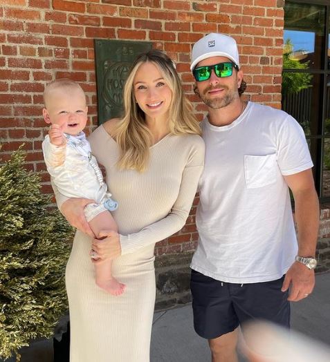 Lauren with her husband Chris Lane and son Dutton Walker Lane
