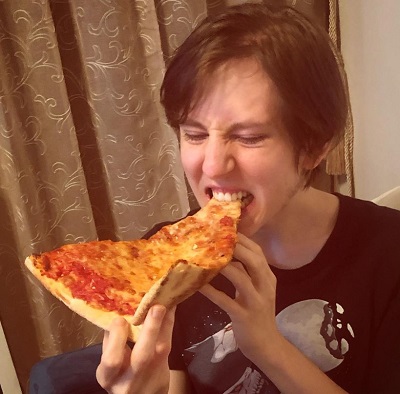 Logan Riley Bruner loves pizza