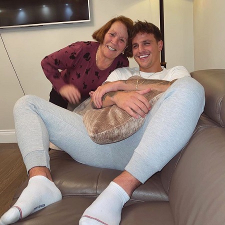Luca Bish with his nan